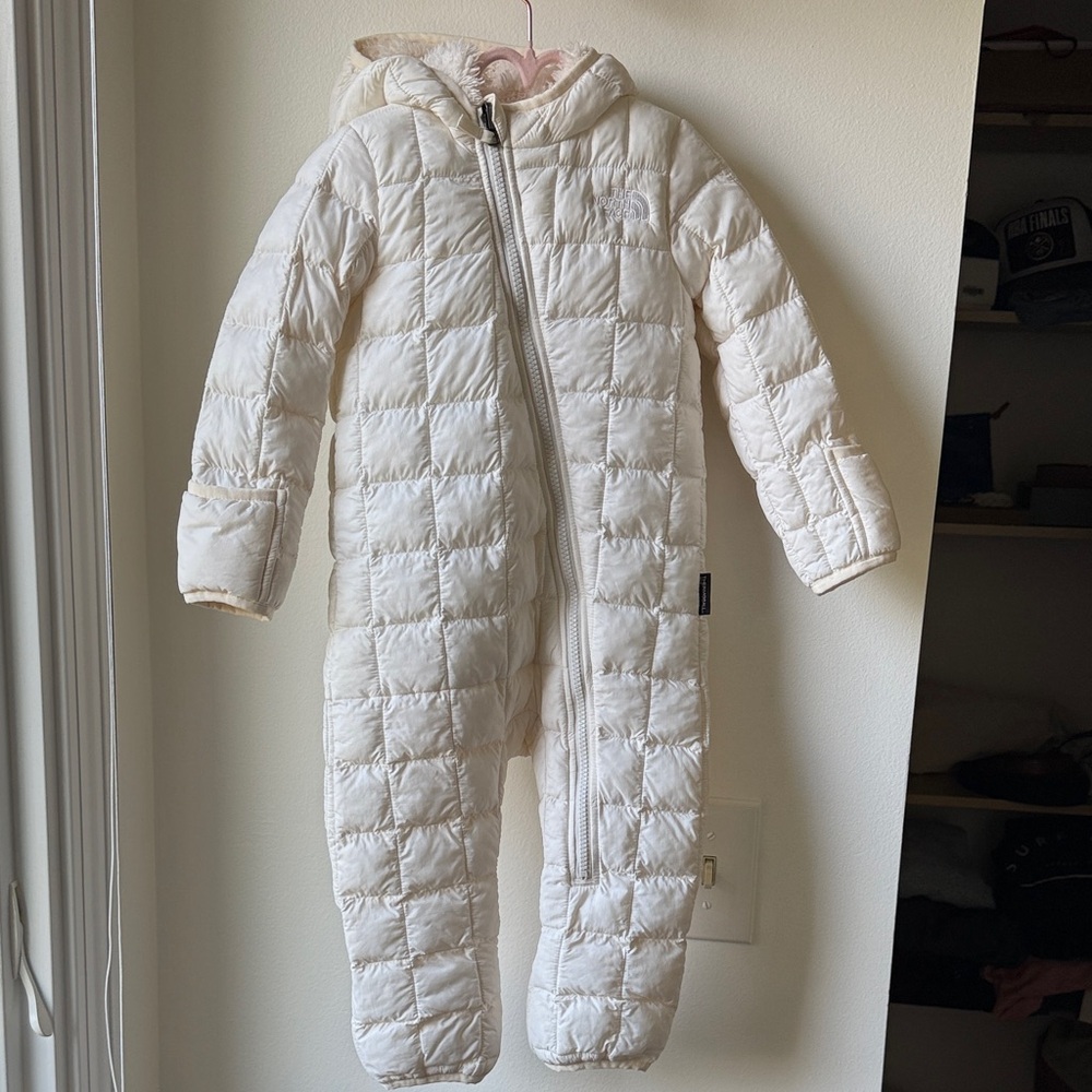 The North Face Cozy Cream Kids One Piece Snowsuit 12-18 month size